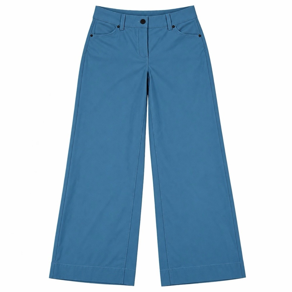 Lululemon Women's City Sleek 5-Pocket Wide-Leg Utility Blue Size 27 Full Length